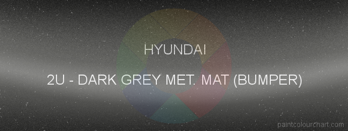 Hyundai paint 2U Dark Grey Met. Mat (bumper)