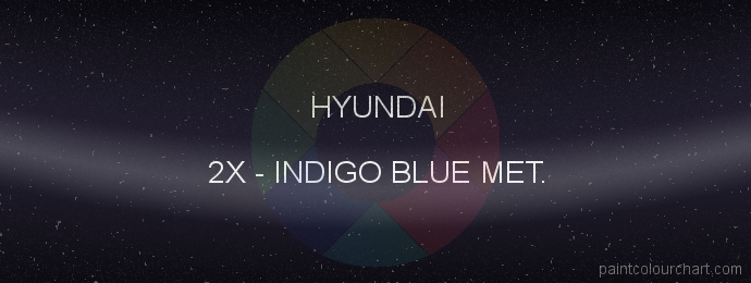 Hyundai paint 2X Indigo Blue Met.
