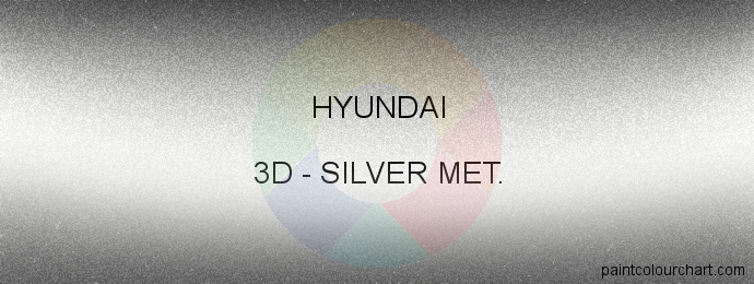 Hyundai paint 3D Silver Met.
