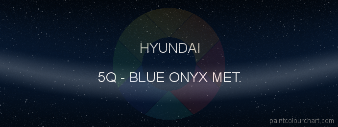 Hyundai paint 5Q Blue Onyx Met.