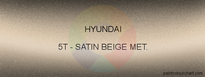 Hyundai paint 5T Satin Beige Met.