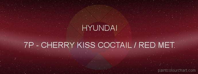 Hyundai paint 7P Cherry Kiss Coctail / Red Met.