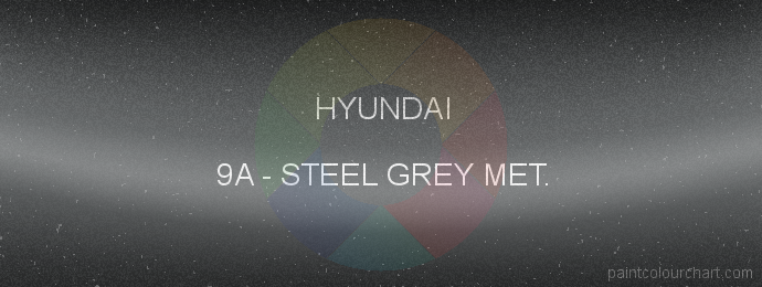 Hyundai paint 9A Steel Grey Met.