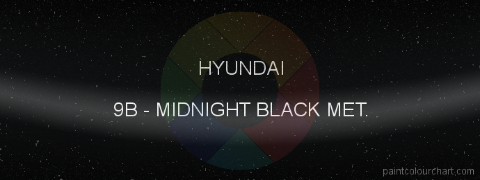 Hyundai paint 9B Midnight Black Met.