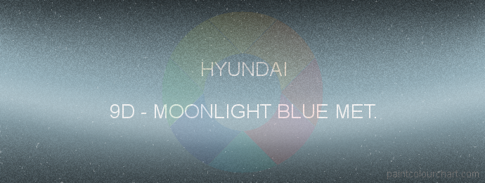 Hyundai paint 9D Moonlight Blue Met.