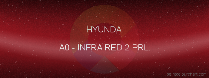 Hyundai paint A0 Infra Red 2 Prl.
