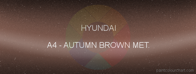 Hyundai paint A4 Autumn Brown Met.
