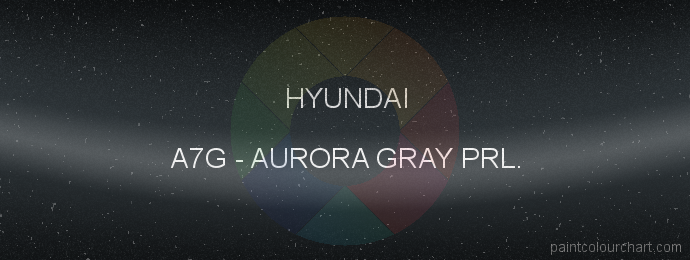 Hyundai paint A7G Aurora Gray Prl.