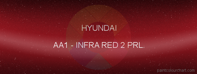 Hyundai paint AA1 Infra Red 2 Prl.