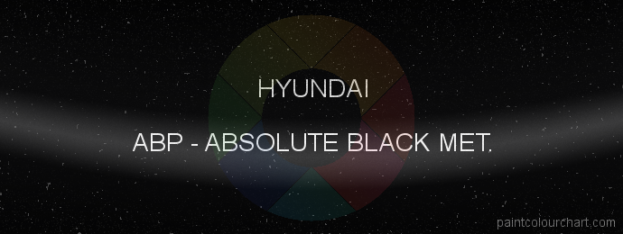 Hyundai paint ABP Absolute Black Met.