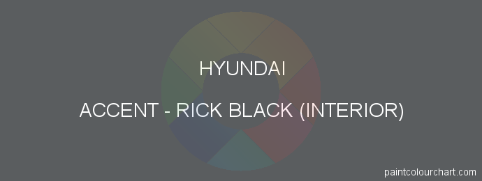 Hyundai paint ACCENT Rick Black (interior)