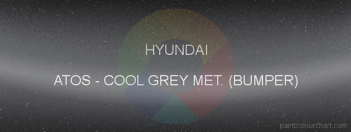 Hyundai paint ATOS Cool Grey Met. (bumper)