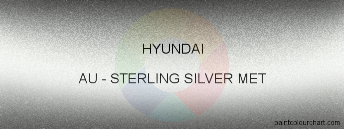 Hyundai paint AU Sterling Silver Met