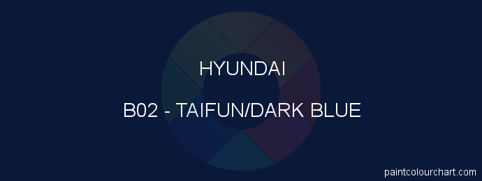 Hyundai paint B02 Taifun/dark Blue