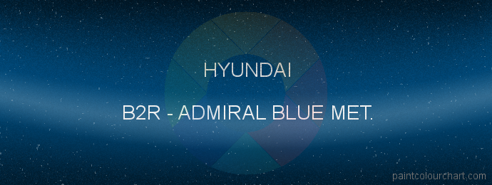 Hyundai paint B2R Admiral Blue Met.