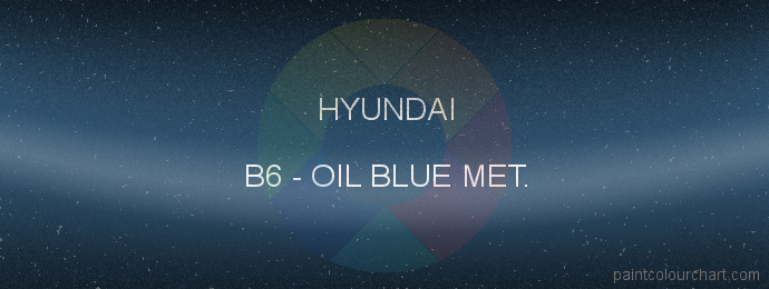 Hyundai paint B6 Oil Blue Met.