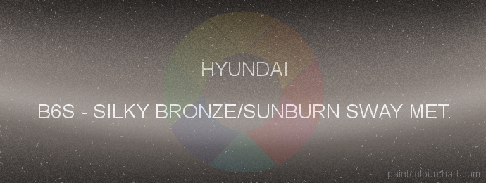 Hyundai paint B6S Silky Bronze/sunburn Sway Met.