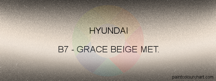 Hyundai paint B7 Grace Beige Met.