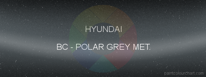 Hyundai paint BC Polar Grey Met.