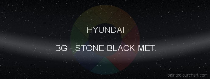 Hyundai paint BG Stone Black Met.