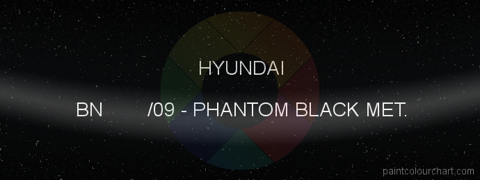 Hyundai paint BN /09 Phantom Black Met.