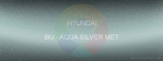 Hyundai paint BU Aqua Silver Met.