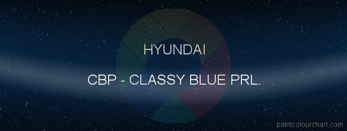 Hyundai paint CBP Classy Blue Prl.