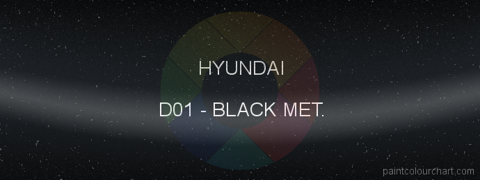 Hyundai paint D01 Black Met.
