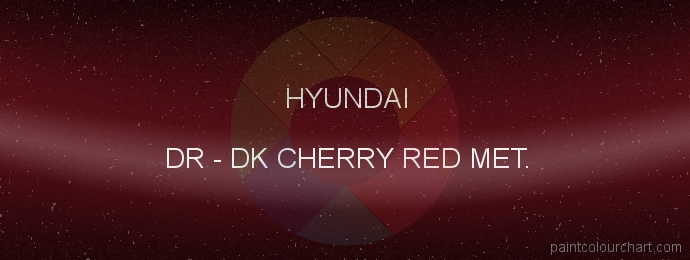 Hyundai paint DR Dk Cherry Red Met.