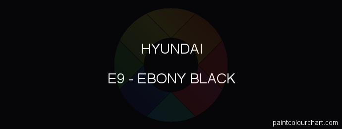 Hyundai paint E9 Ebony Black