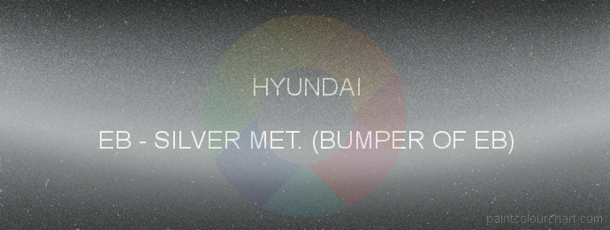 Hyundai paint EB Silver Met. (bumper Of Eb)