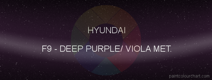 Hyundai paint F9 Deep Purple/ Viola Met.