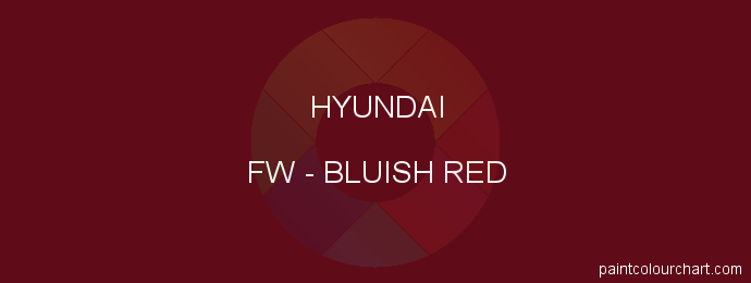 Hyundai paint FW Bluish Red