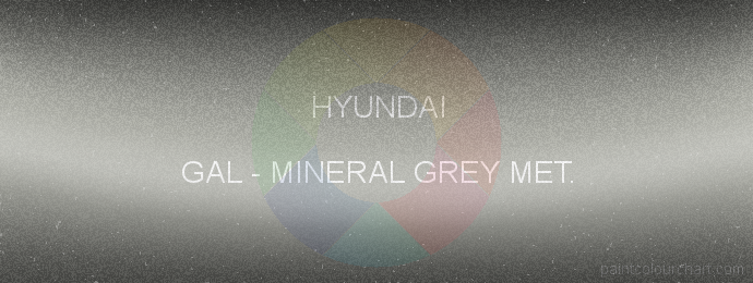 Hyundai paint GAL Mineral Grey Met.