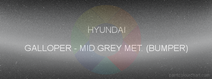 Hyundai paint GALLOPER Mid Grey Met. (bumper)