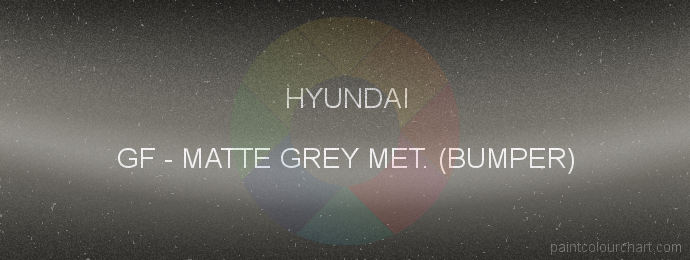 Hyundai paint GF Matte Grey Met. (bumper)