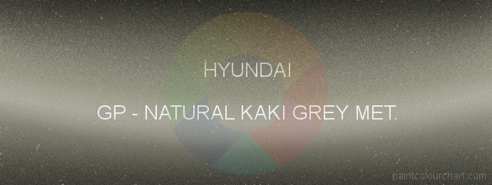 Hyundai paint GP Natural Kaki Grey Met.