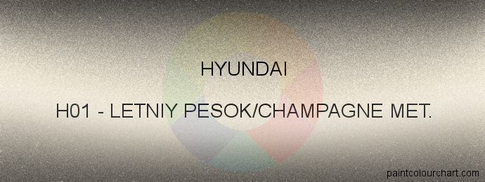 Hyundai paint H01 Letniy Pesok/champagne Met.