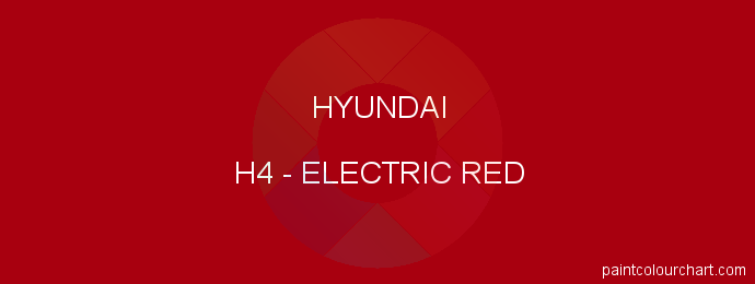 Hyundai paint H4 Electric Red
