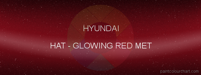 Hyundai paint HAT Glowing Red Met