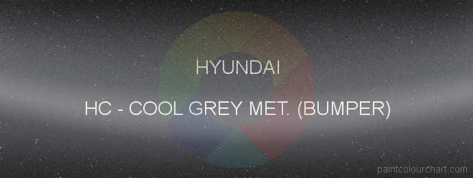 Hyundai paint HC Cool Grey Met. (bumper)