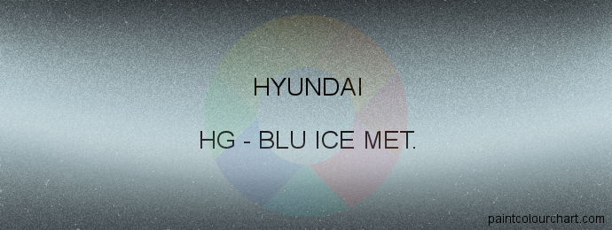 Hyundai paint HG Blu Ice Met.