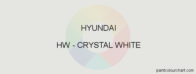 Hyundai paint HW Crystal White