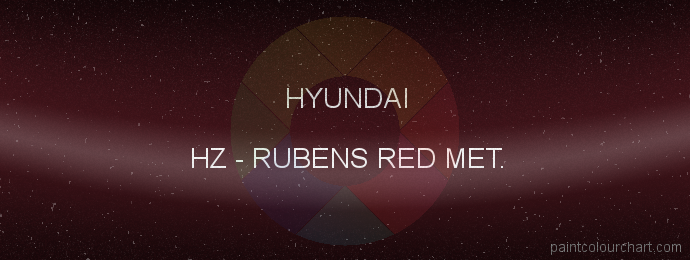 Hyundai paint HZ Rubens Red Met.