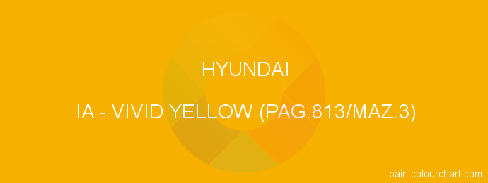Hyundai paint IA Vivid Yellow (pag.813/maz.3)