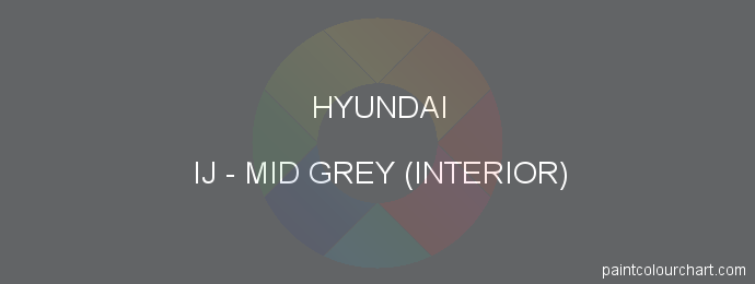 Hyundai paint IJ Mid Grey (interior)