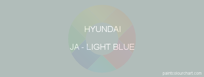 Hyundai paint JA Light Blue