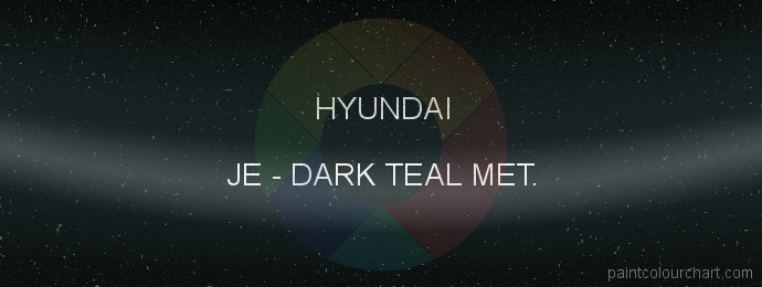 Hyundai paint JE Dark Teal Met.