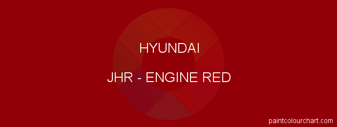 Hyundai paint JHR Engine Red
