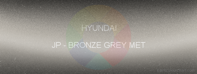 Grey Met for Hyundai | PaintColourChart.com